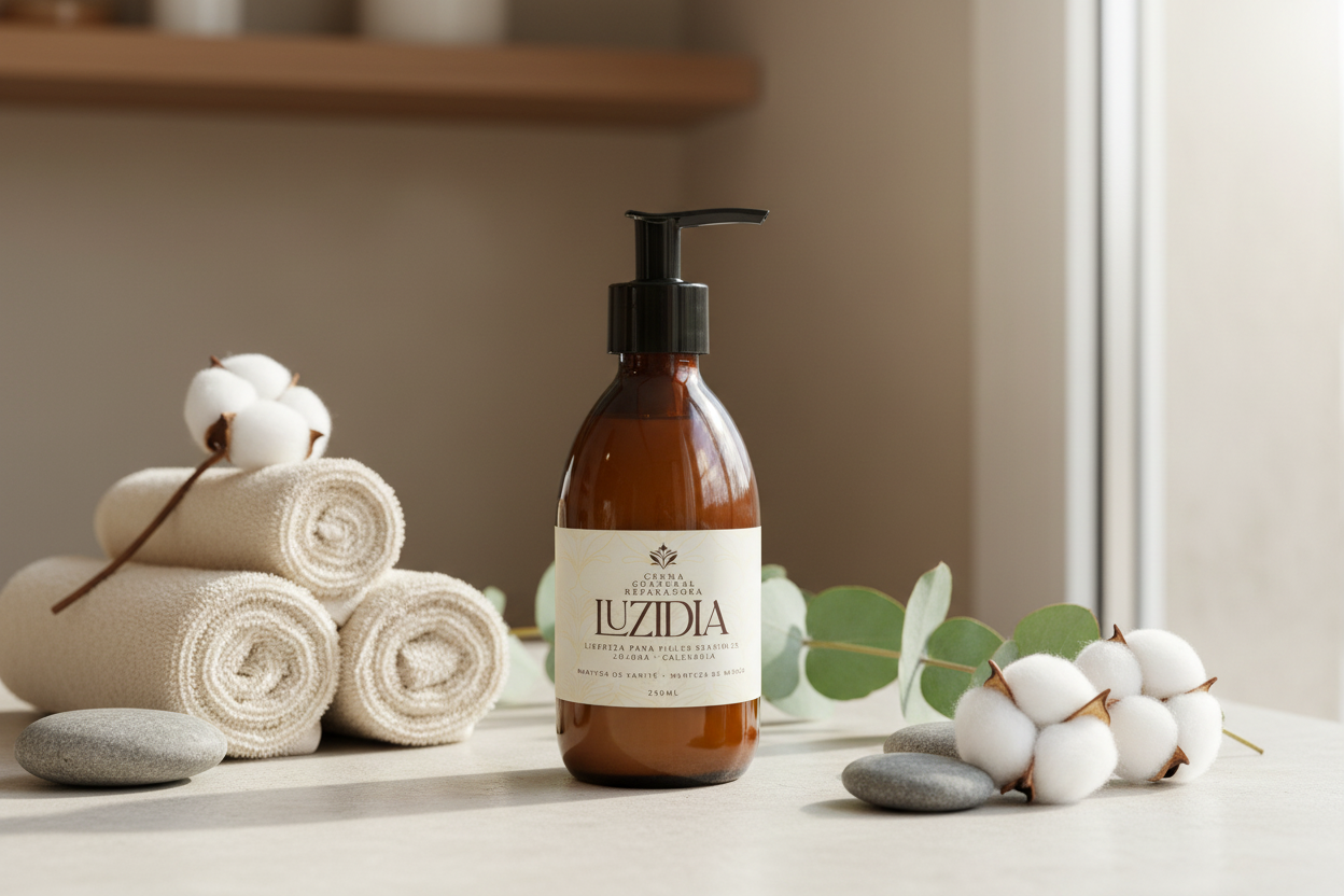 Crema Corporal Reparadora in spa setting